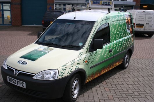 vehicle wrap printed graphics Oxford Banbury London
