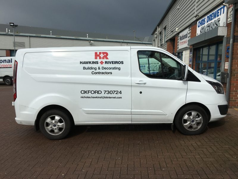vehicle livery vinyl lettering Oxfordshire