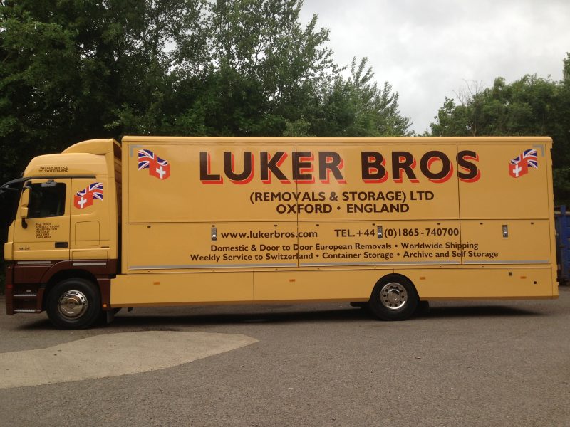 lorry signage Oxford vinyl lettering