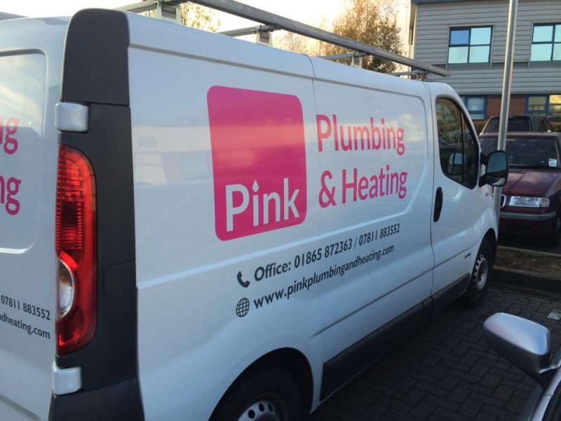van signage plumbing and heating vehicles Oxford