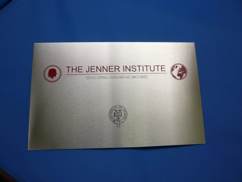 stainless steel plaque colour Oxford London