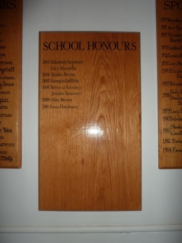 hardwood honours board vinyl lettering Oxford London