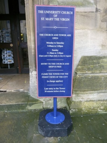 portable metal signs Oxford London