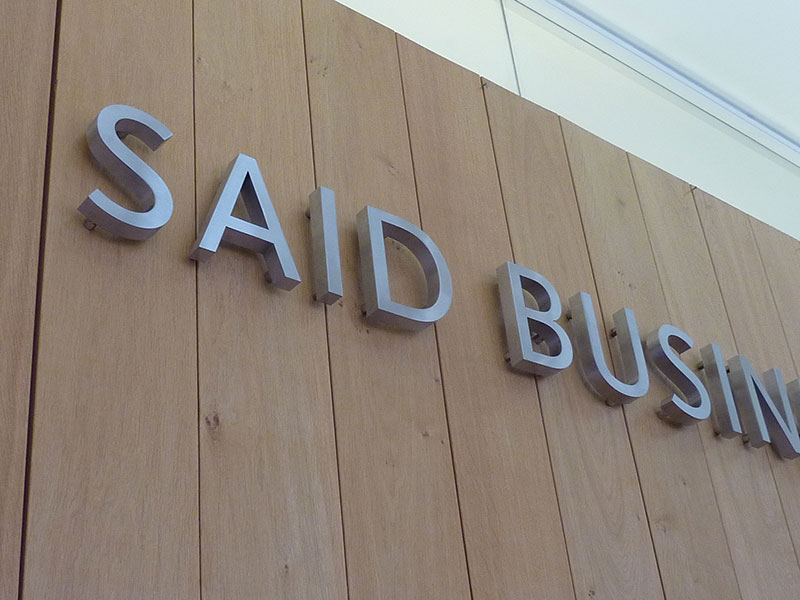 reception lettering brushed stainless steel