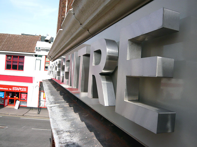 stainless steel built up lettering oxford